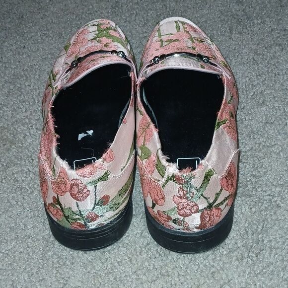 Asos Design Men’s Loafers Pink Floral Slip On Sz 9 - Picture 4 of 8